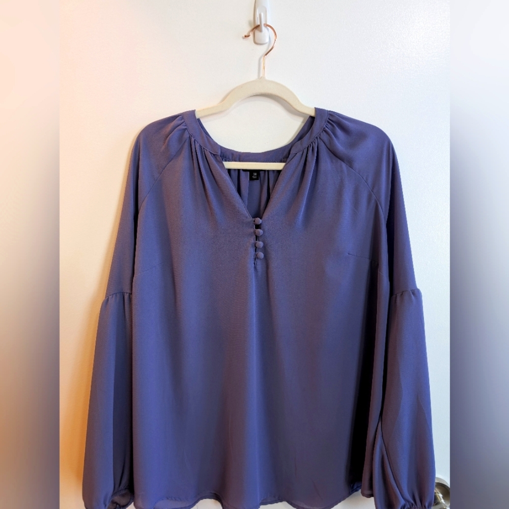 TORRID - Women's Purple Blouse (00) - Picture 2 of 4